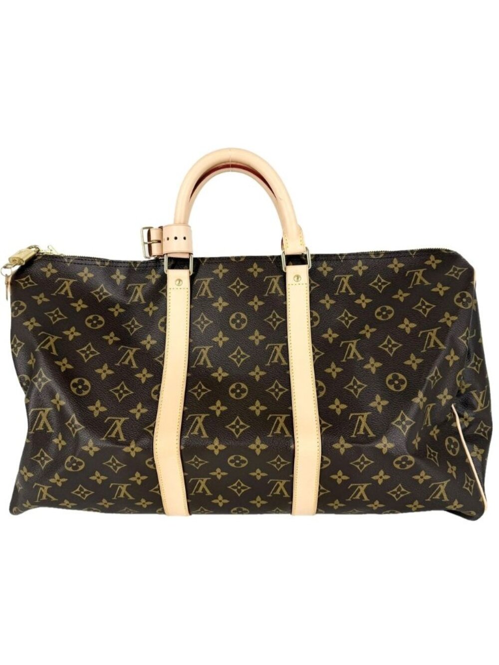 Louis Vuitton Boston Bag Monogram Keepall 50 Brown Gold